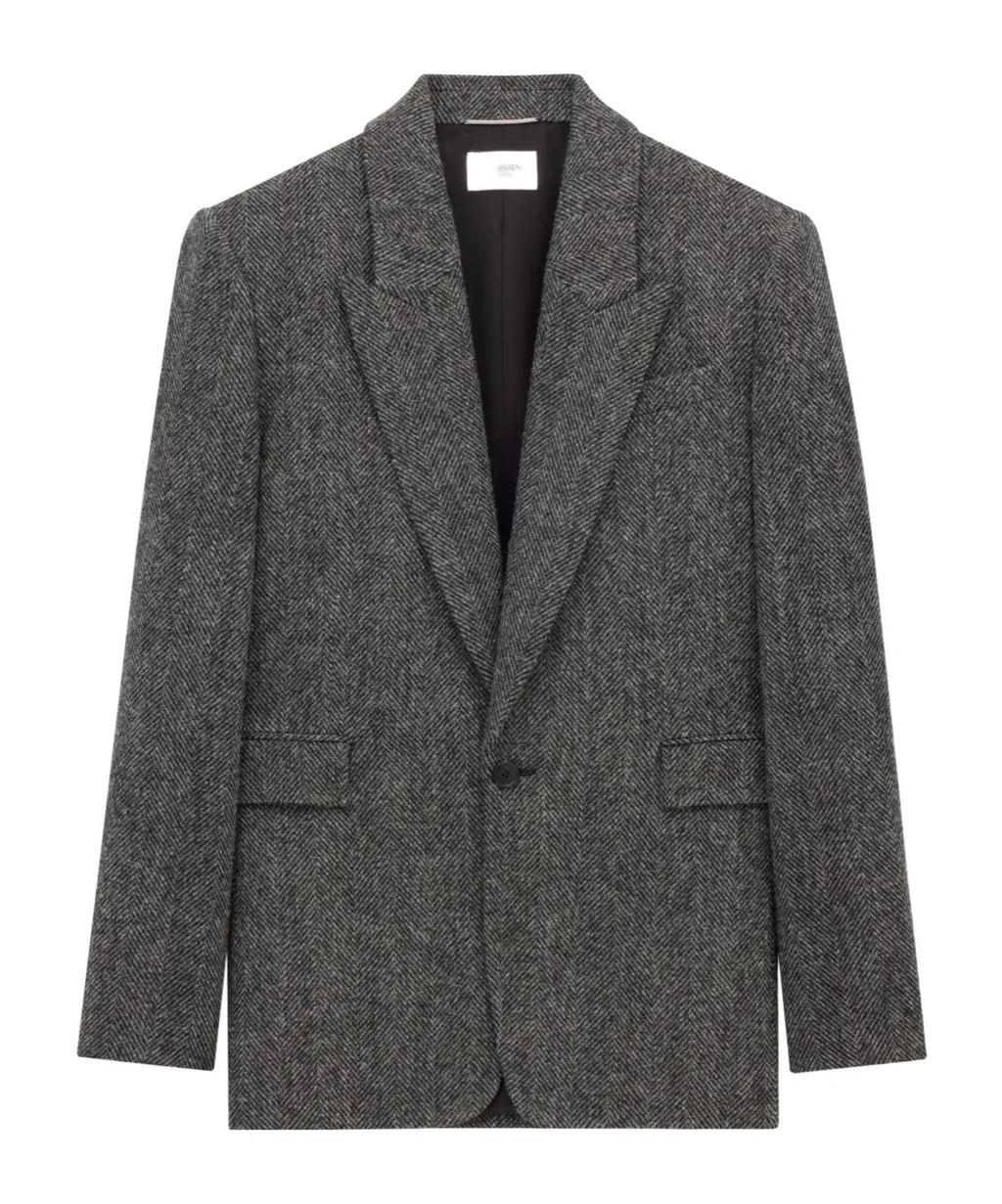 Saint Laurent Single-Breasted Long-Sleeved Jacket