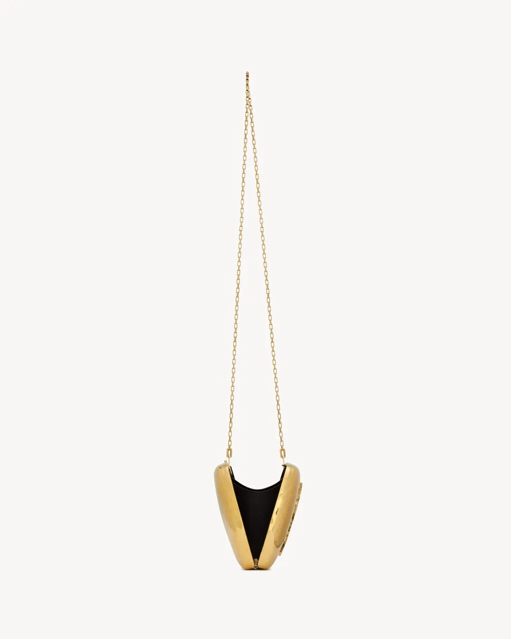 Saint Laurent Evening Logo Plaque Clutch Bag