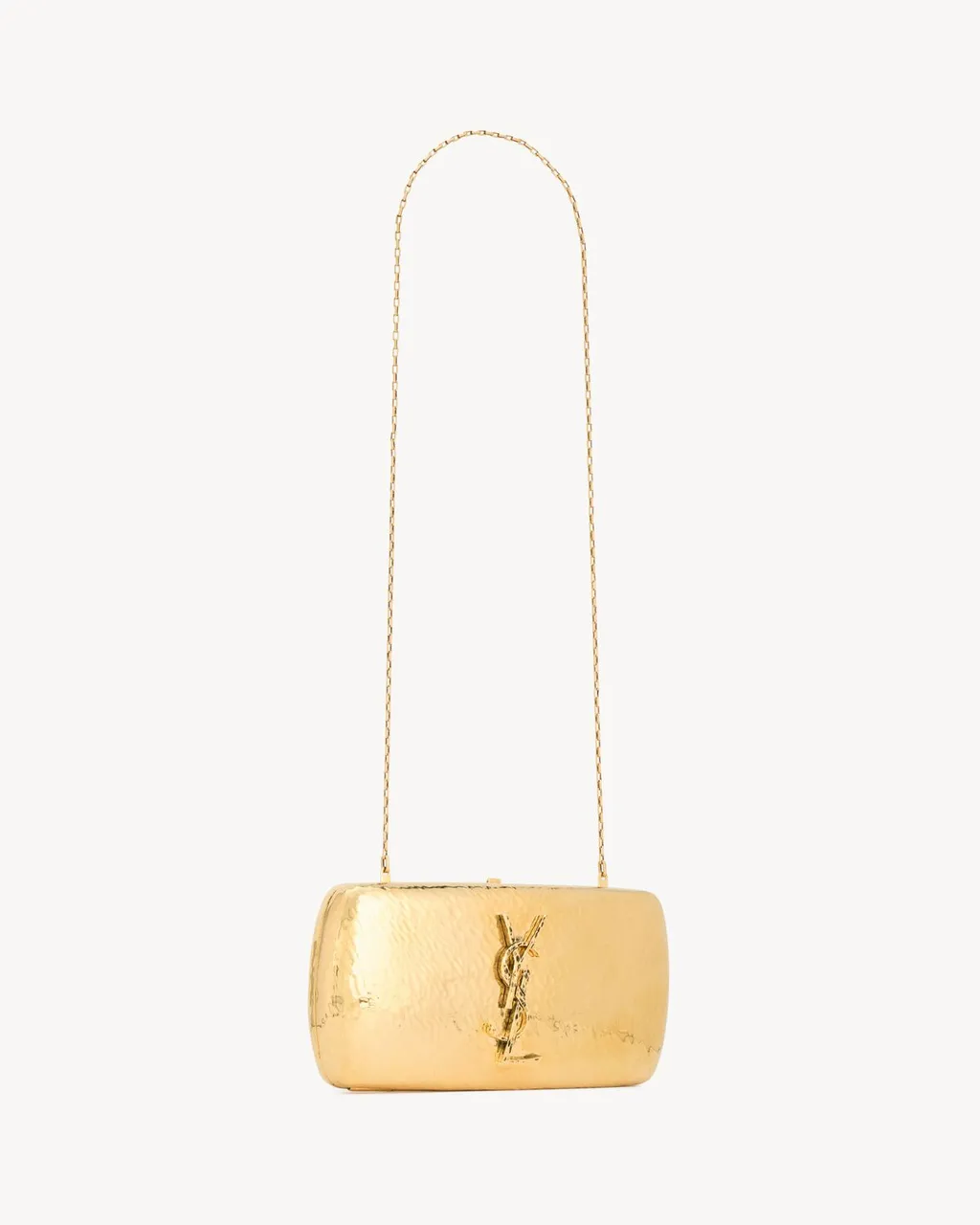 Saint Laurent Evening Logo Plaque Clutch Bag