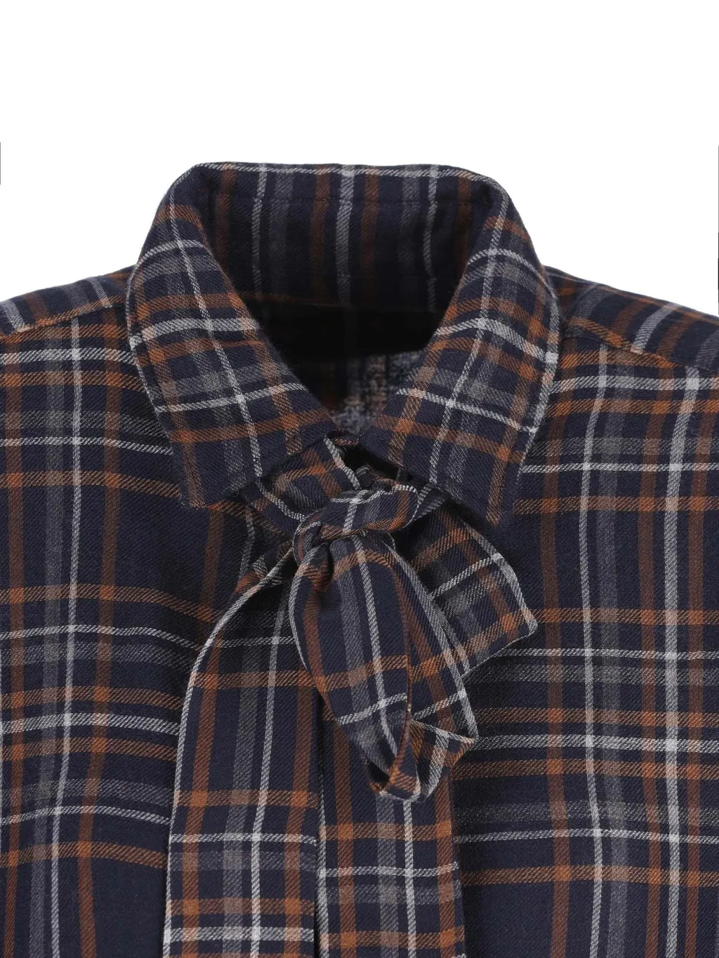 Saint Laurent Cassandre Tartan Button-Up Shirt