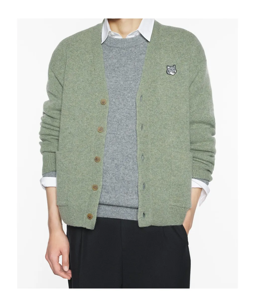Maison Kitsuné Fox Head Cardigan
