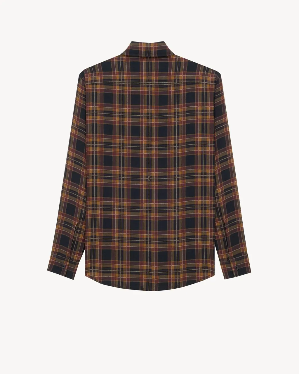Saint Laurent Cassandre LavalliÈRe Tartan Shirt