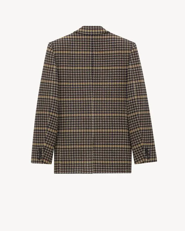 Saint Laurent Double-Breasted Long-Sleeved Jacket