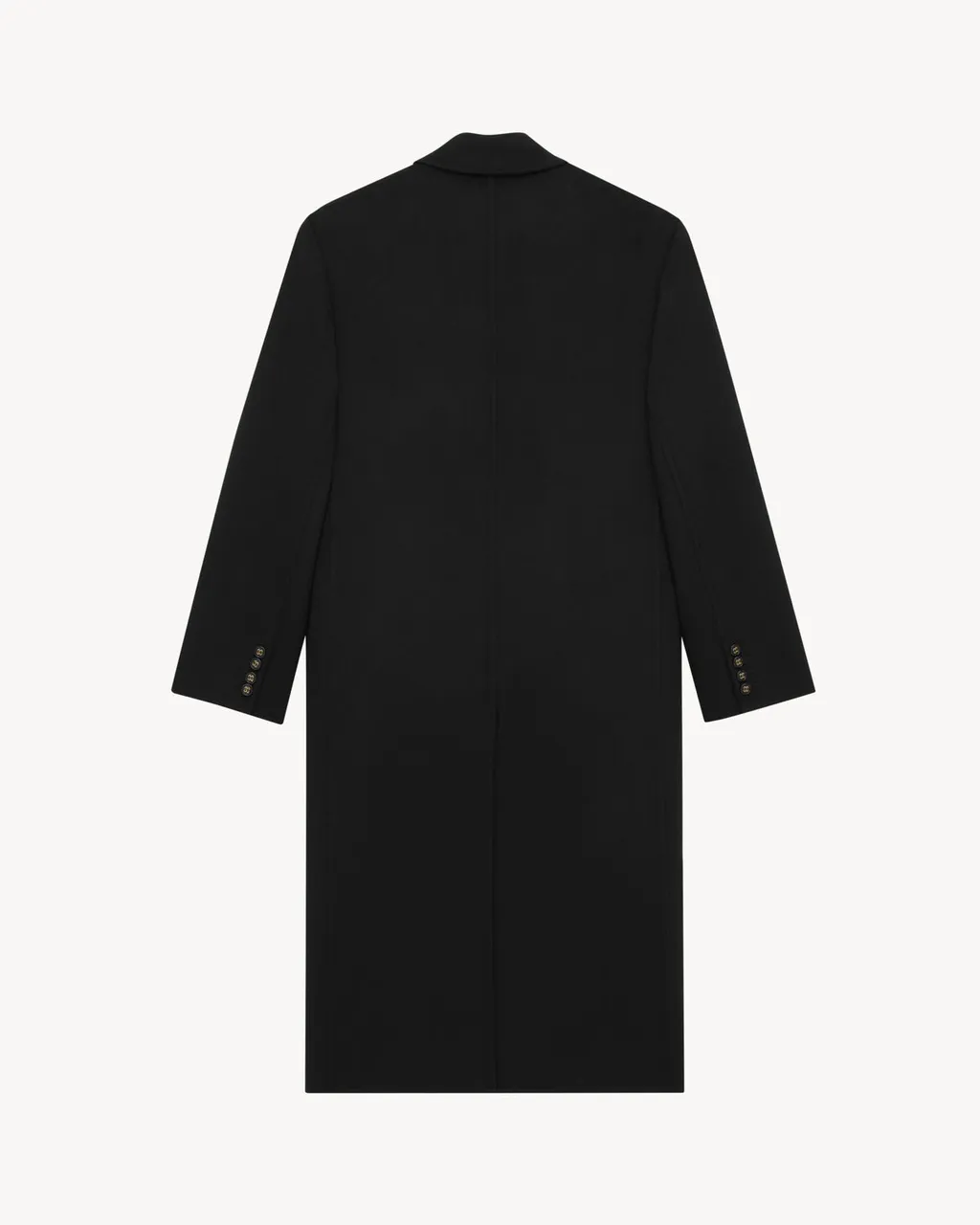 Saint Laurent Double-Breasted Long Coat