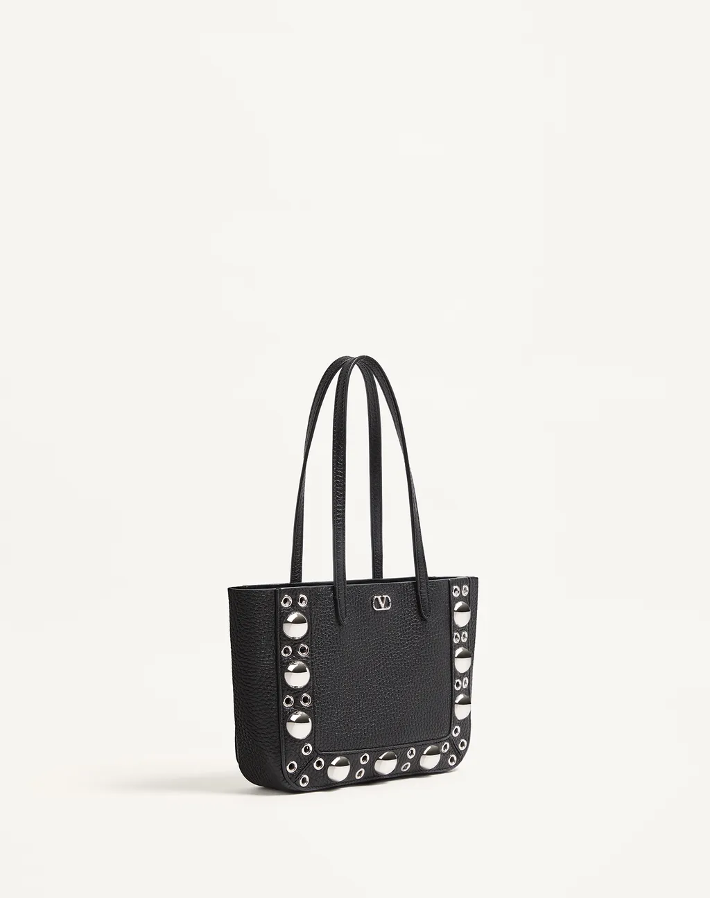 Valentino Vlogo Plaque Eyelet Detailed Shoulder Bag