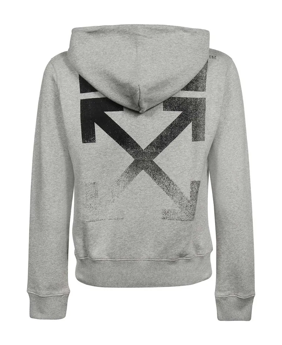 Arrows-Print Logo Drawstring Hoodie