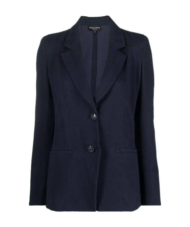 Single-Breasted Twill Jacket
