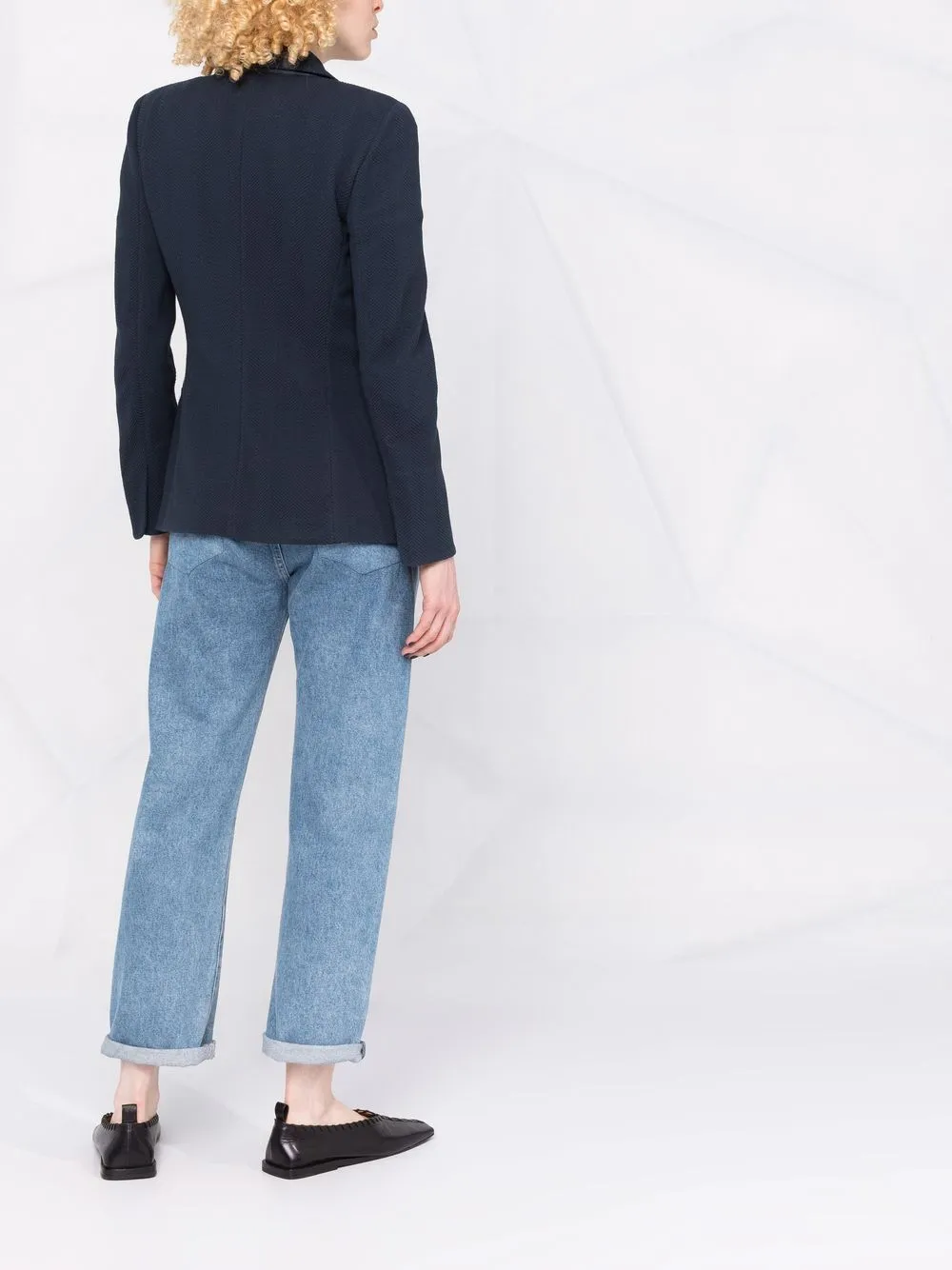 Single-Breasted Twill Jacket