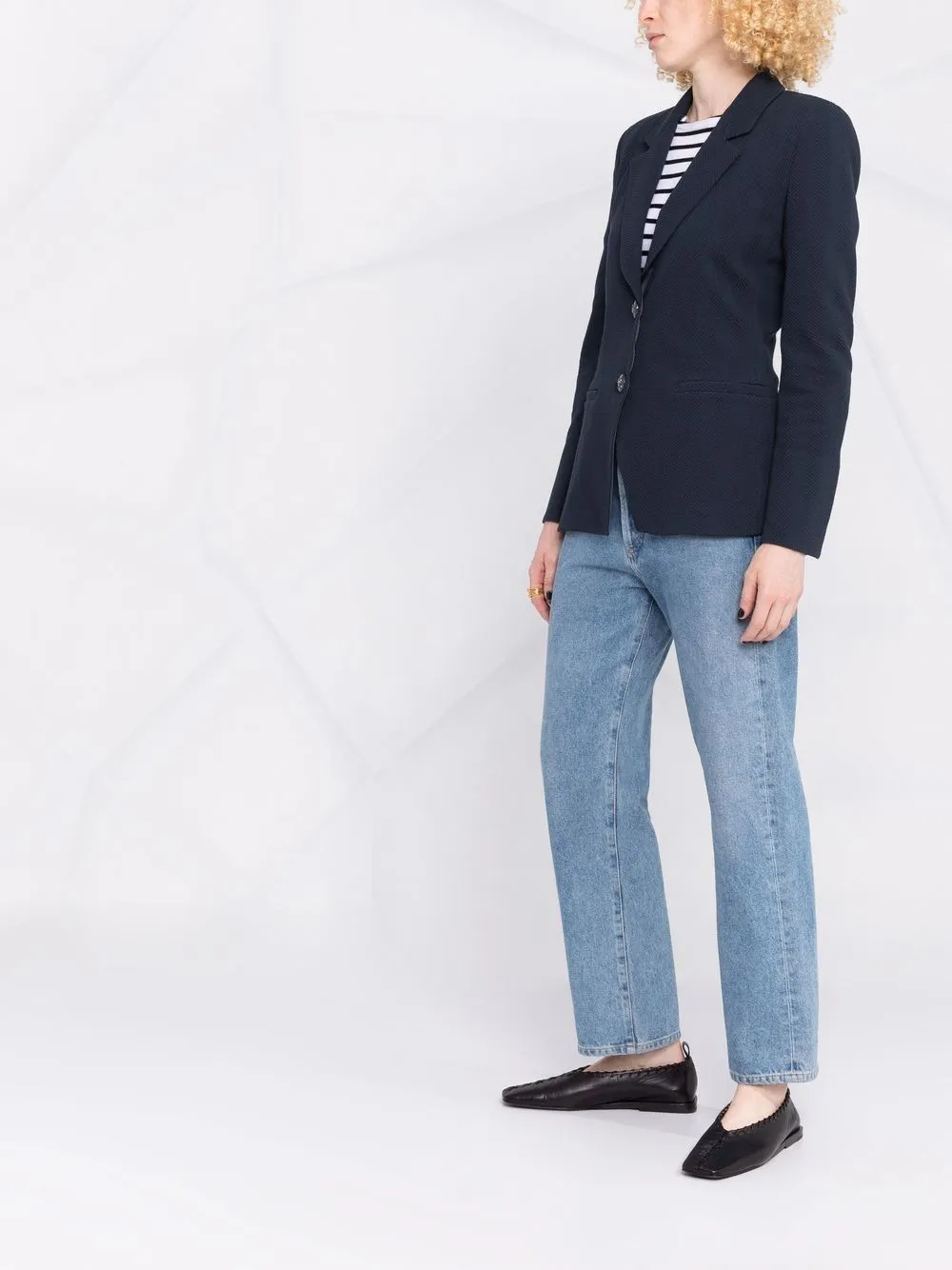 Single-Breasted Twill Jacket
