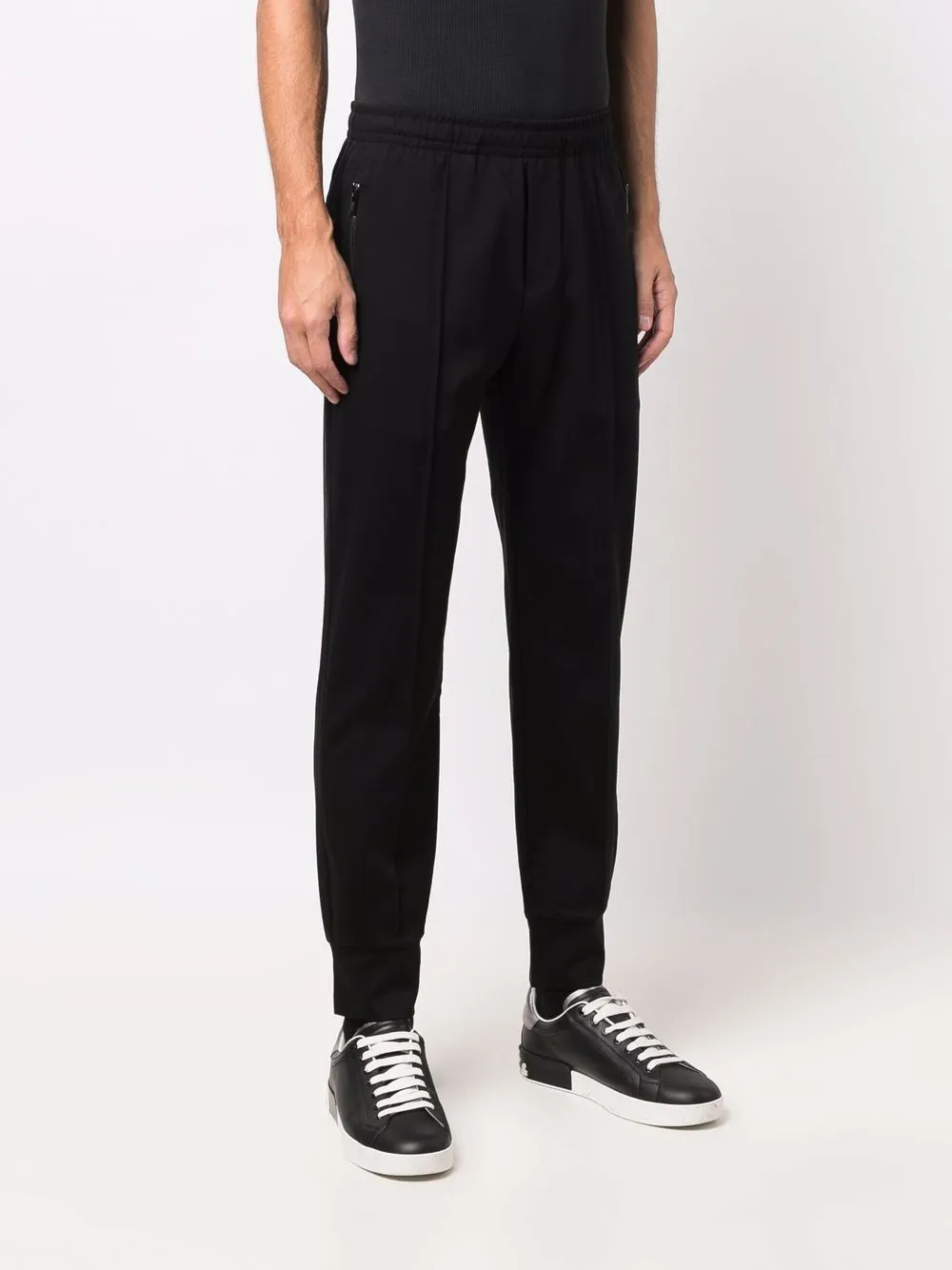 Emporio Armani Mid-Rise Slim-Fit Track Pants