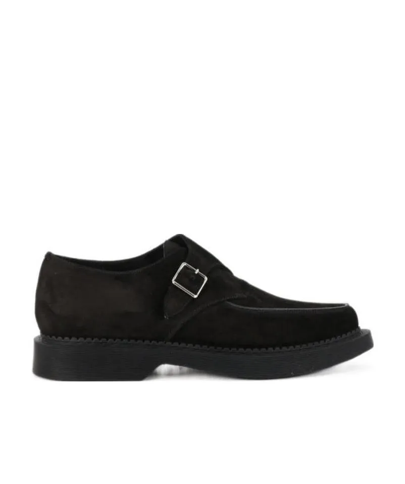 Buckle-Fastening Almond-Toe Loafers