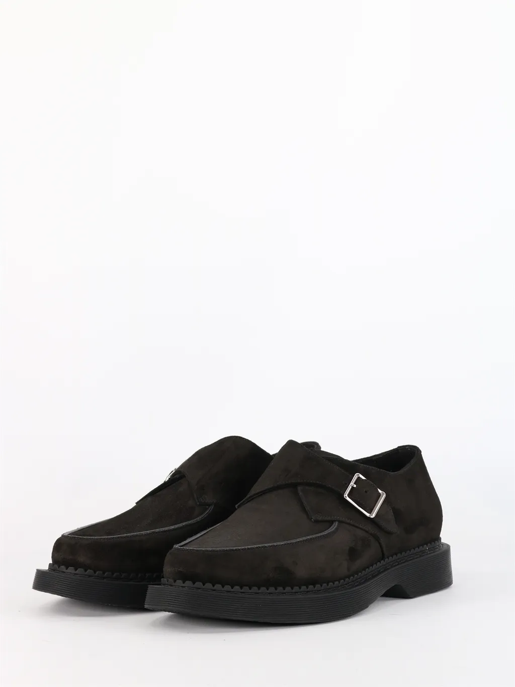 Buckle-Fastening Almond-Toe Loafers
