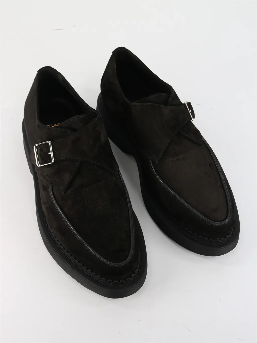 Buckle-Fastening Almond-Toe Loafers