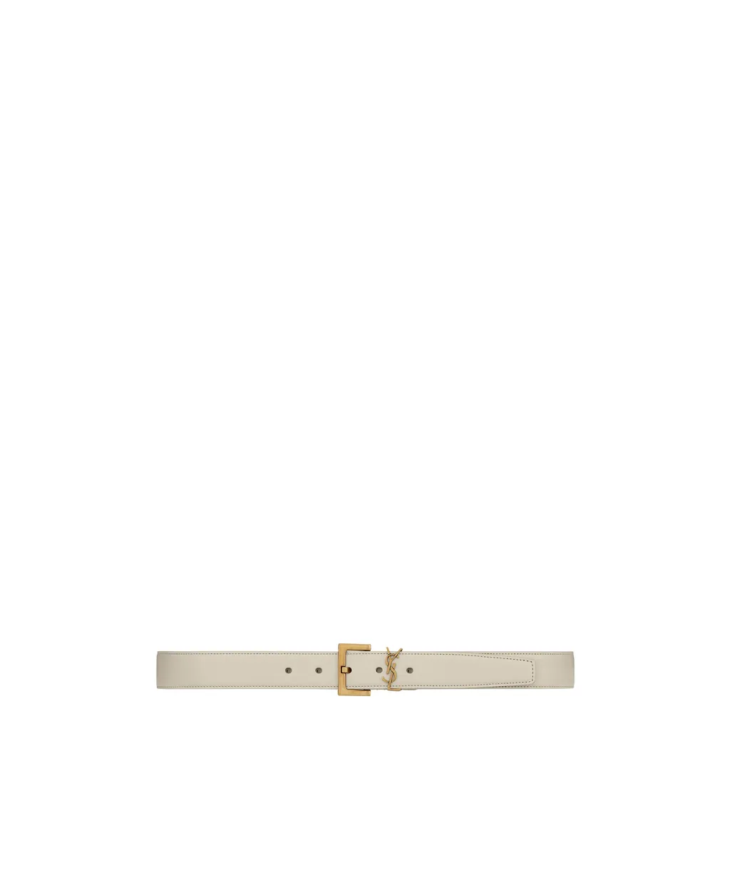Saint Laurent Monogram Buckled Belt