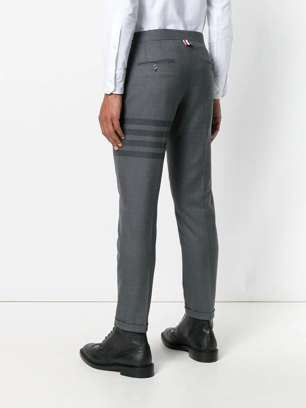 4-Piece Slim Casual Pants With Decorative Patterns