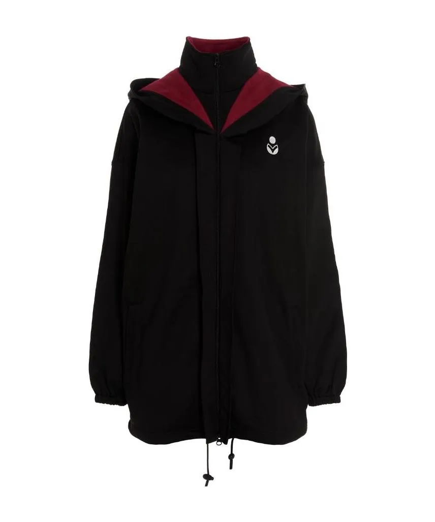 Logo-Print Hooded Jacket