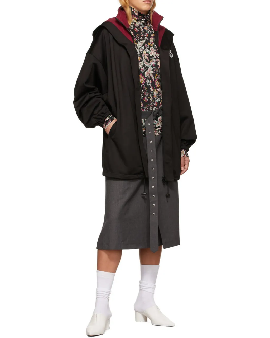 Logo-Print Hooded Jacket