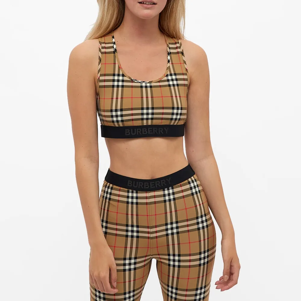 Burberry Vintage Check Sports Bra