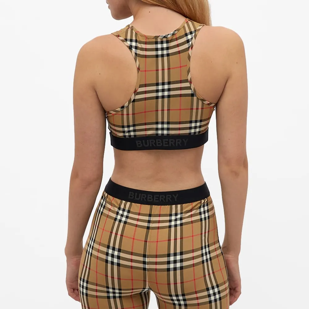 Burberry Vintage Check Sports Bra