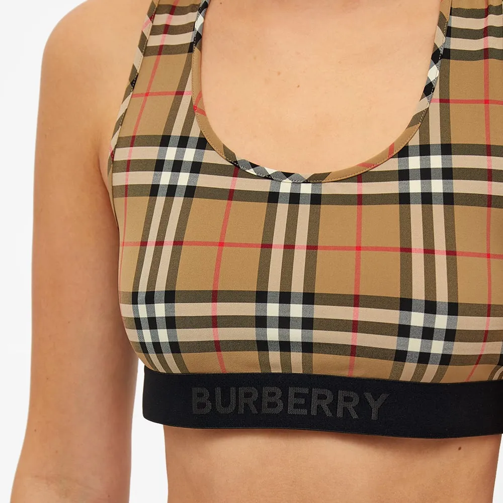 Burberry Vintage Check Sports Bra