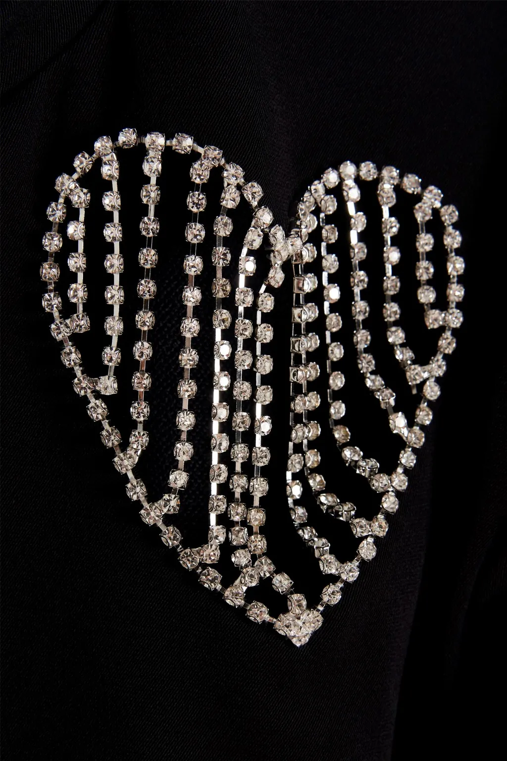 Crystal-Embellished Cut-Out Sweatshirt