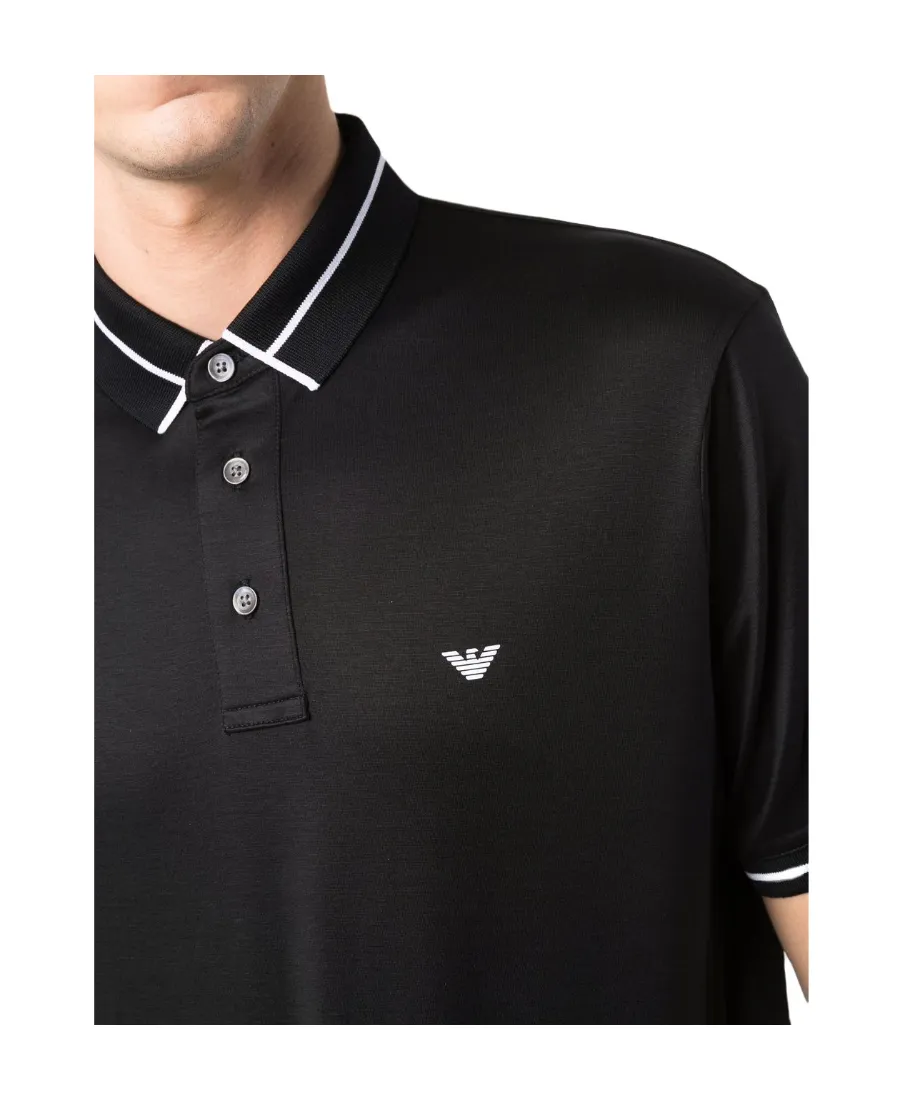 Stripe-Trimmed Polo Shirt