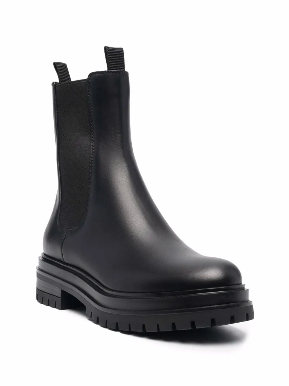 Gianvito Rossi Round-Toe Ankle Chelsea Boots