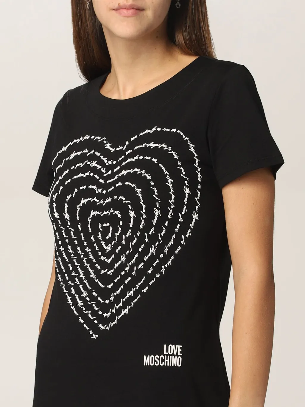 3D Heart Cotton-Jersey Dress