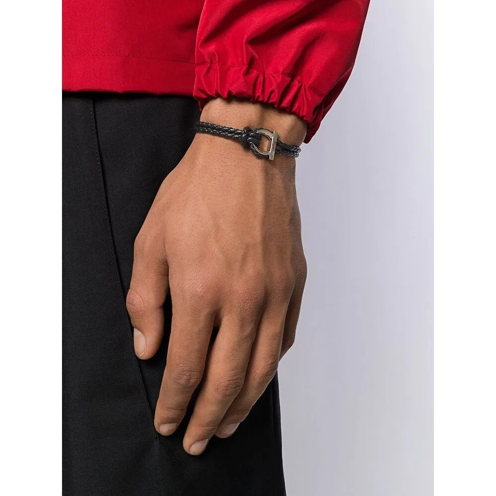 Salvatore Ferragamo Gancini Woven Bracelet