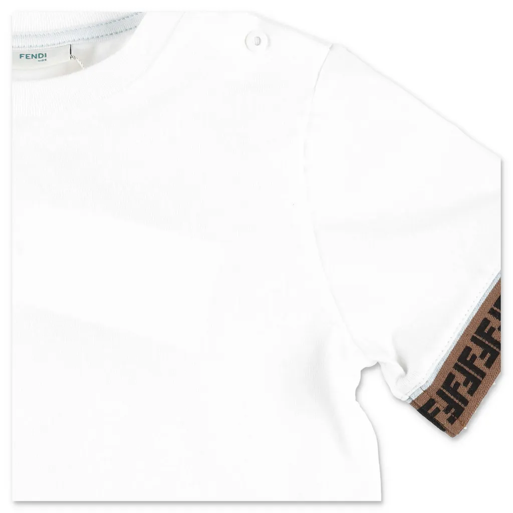 Fendi Kids Ff Edge Crewneck T-Shirt