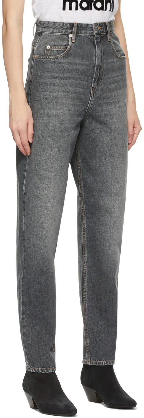 High-Rise Tapered Jeans