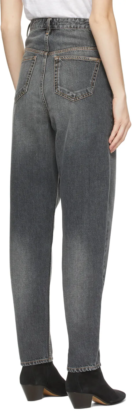 High-Rise Tapered Jeans