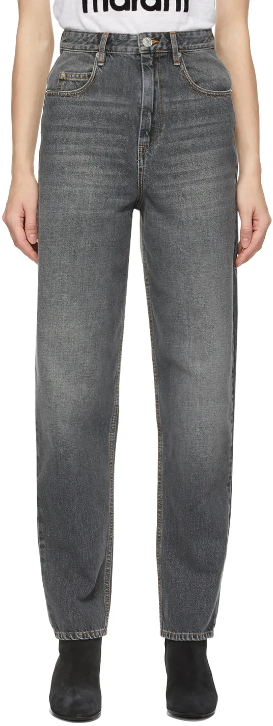 High-Rise Tapered Jeans