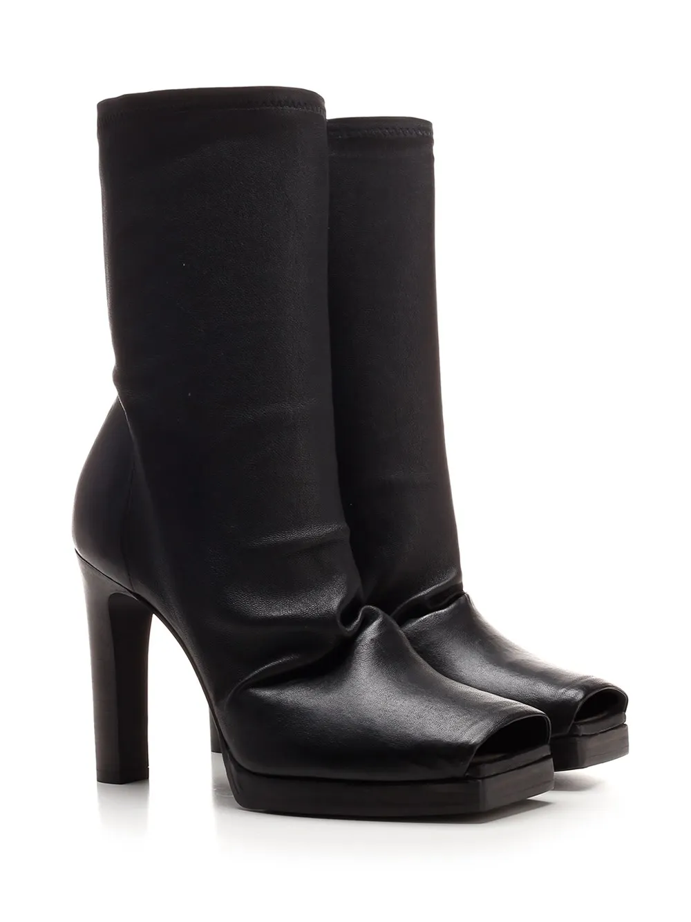 Rick Owens Cheri Square-Toe Slip-On Ankle Boots