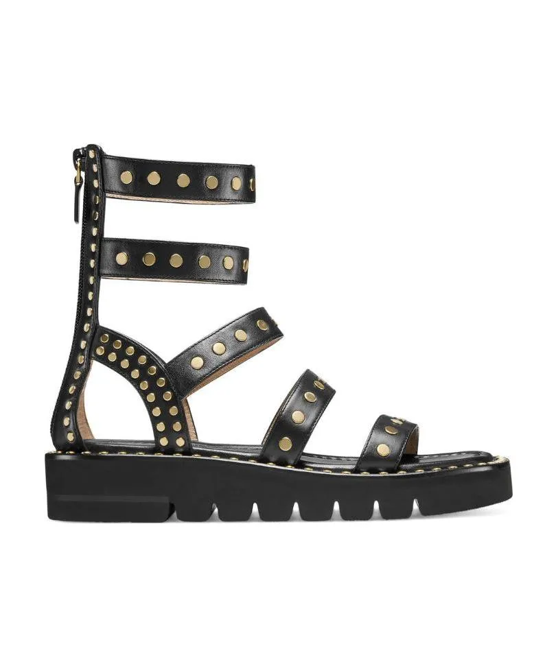 Black Willow Nailed Sandals