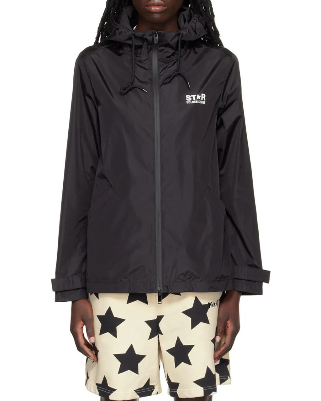 Golden Goose Deluxe Brand Star Printed Hooded Windbreaker