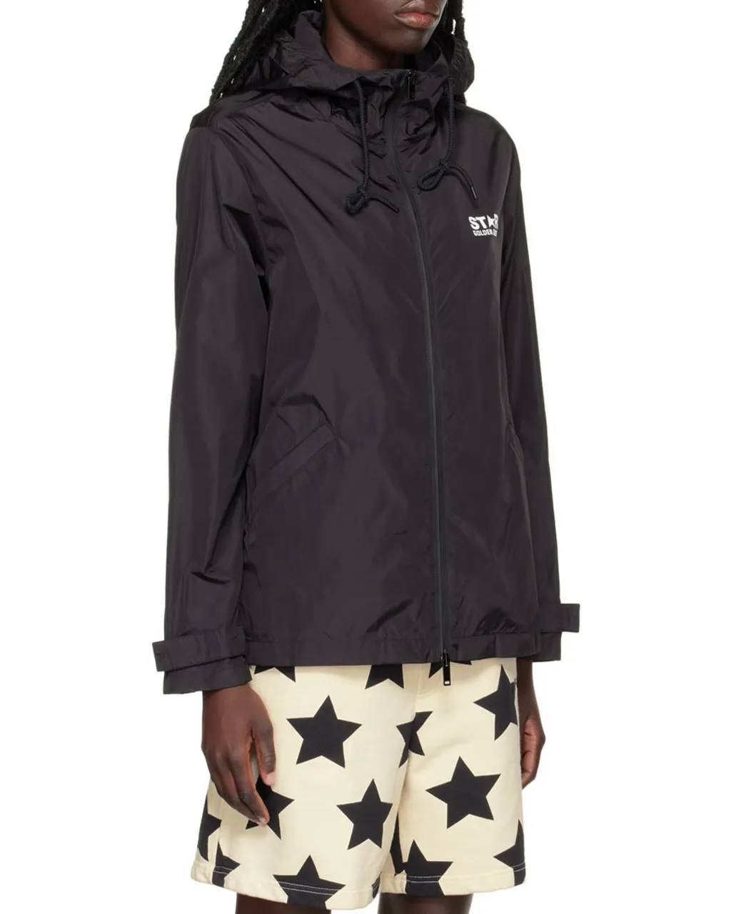 Golden Goose Deluxe Brand Star Printed Hooded Windbreaker