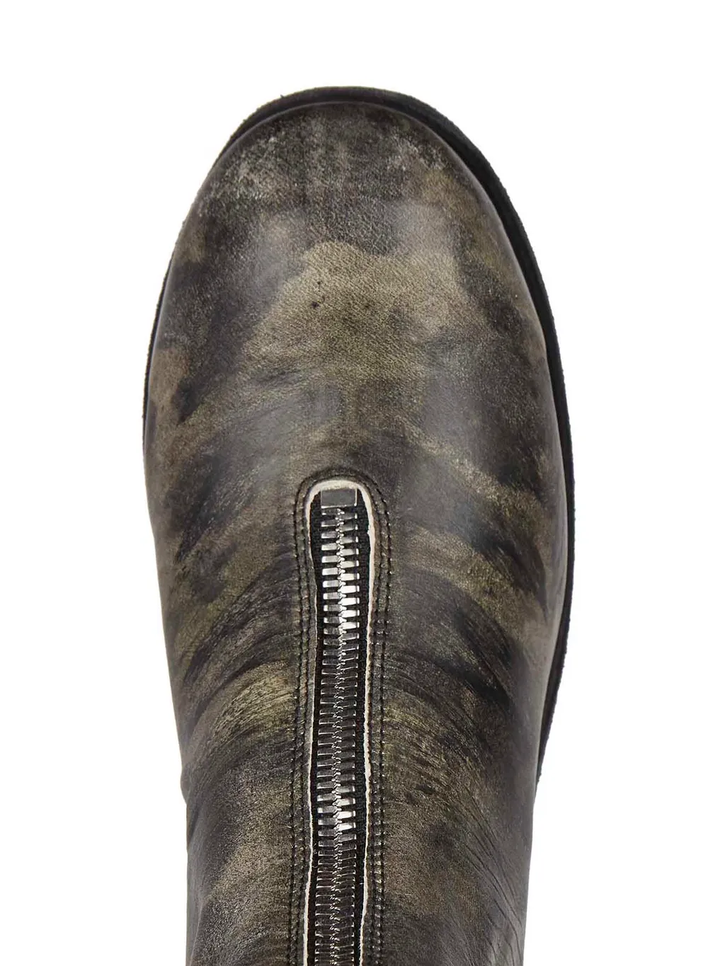 Pattern Front Zipper Boots