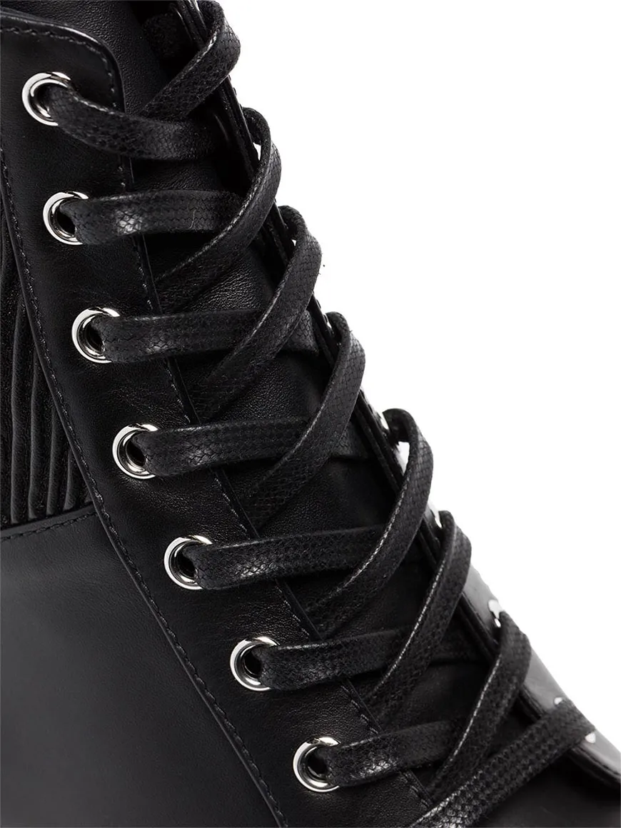 Gianvito Rossi Martis 20 Lace-Up Combat Boots