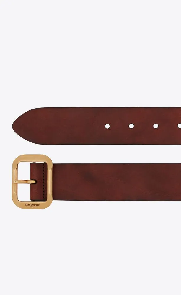 Buckled Leather Belt