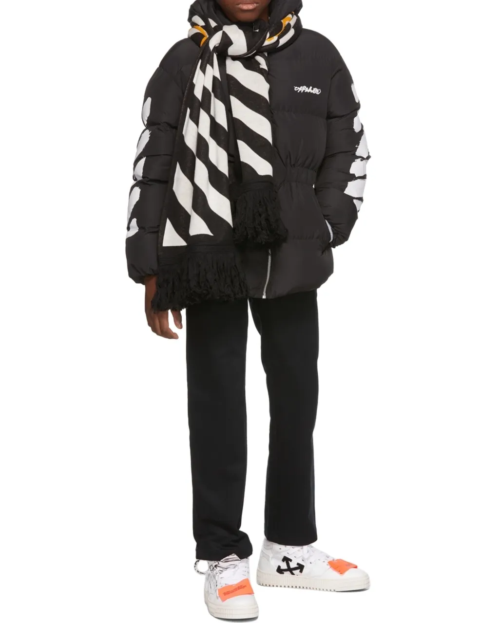 Off-White Kids Zip-Up Puffer Jacket