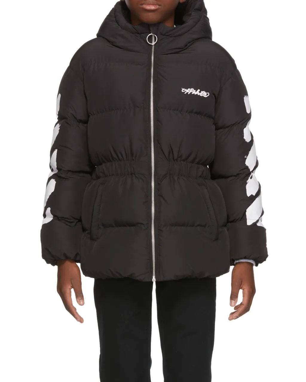 Off-White Kids Zip-Up Puffer Jacket