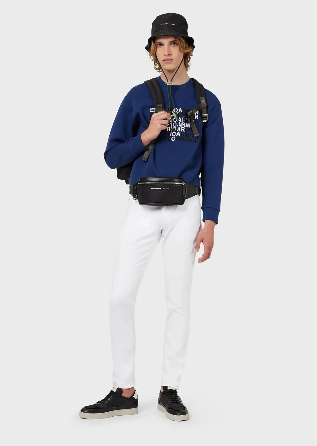 Logo-Printed Round-Neck Sweater