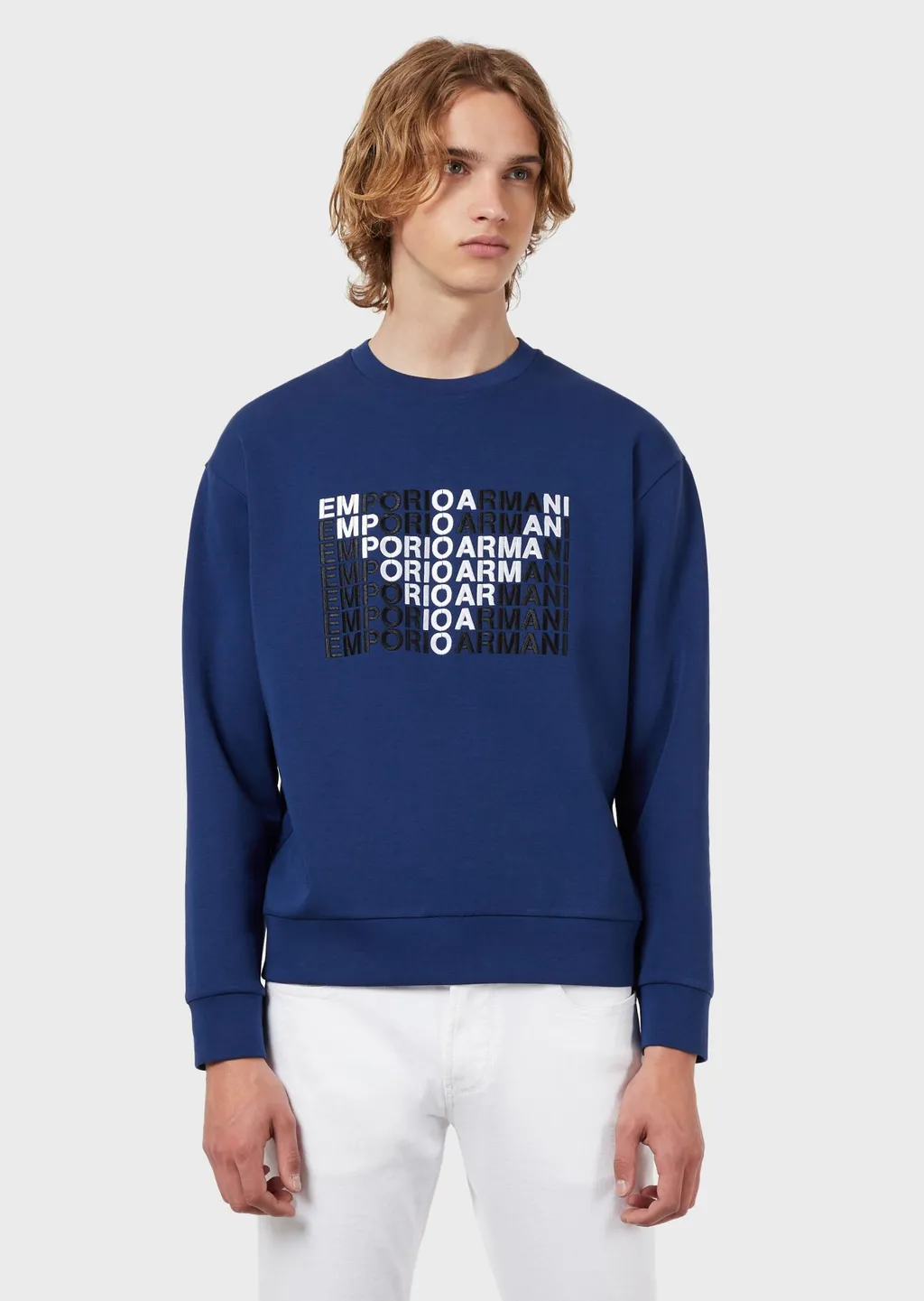 Logo-Printed Round-Neck Sweater