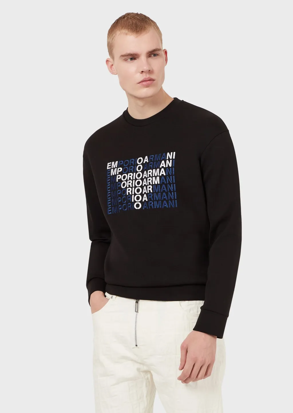 Logo-Printed Round-Neck Sweater