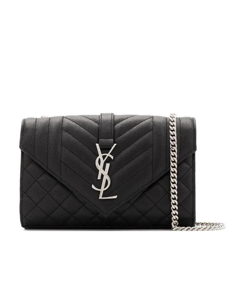 Saint Laurent Envelope Matelassé Small Crossbody Bag