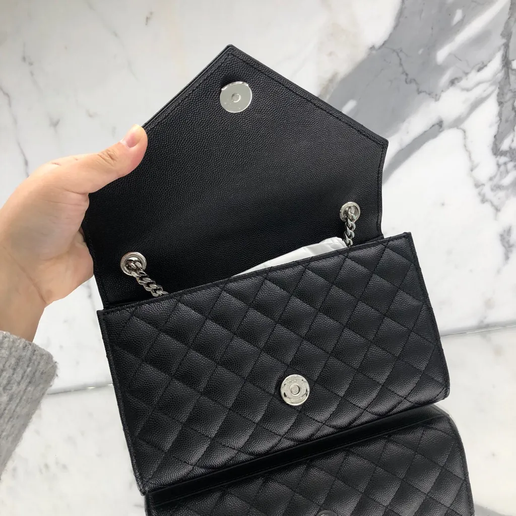 Saint Laurent Envelope Matelassé Small Crossbody Bag