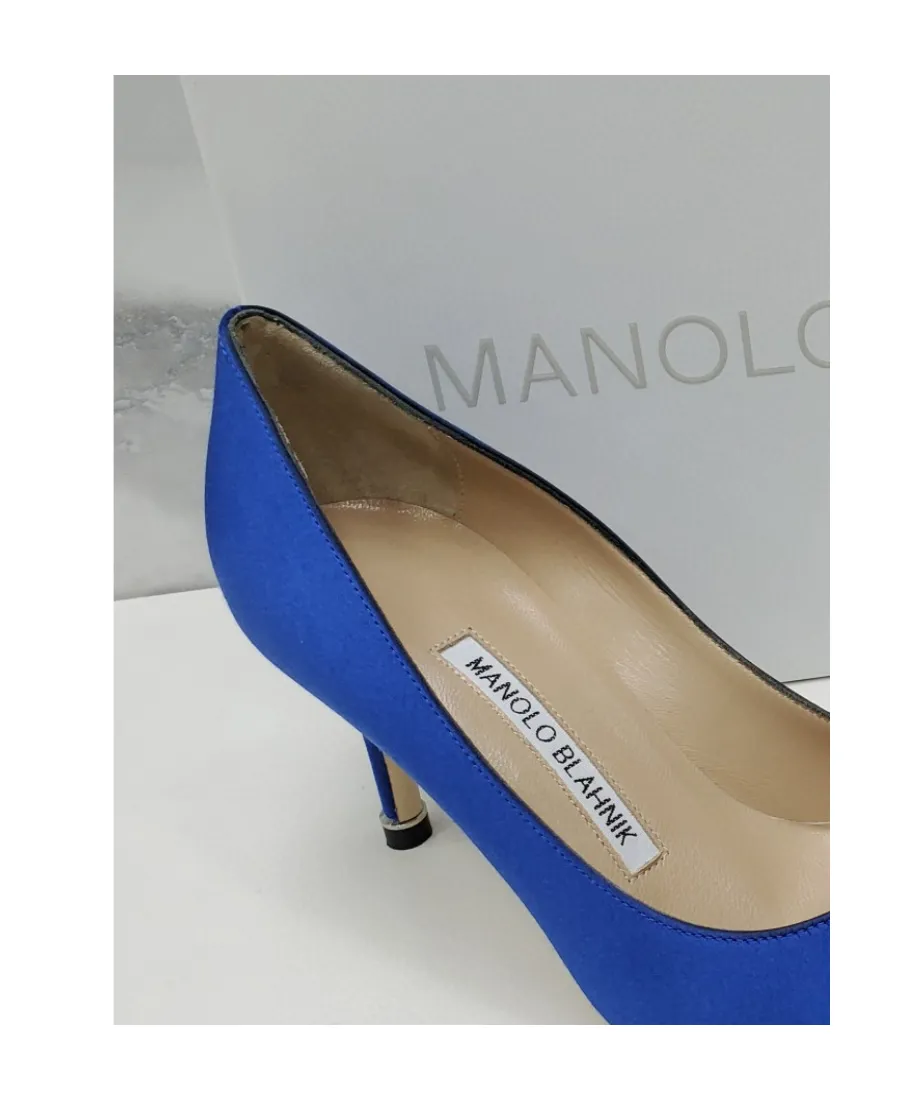Satin Jewelry Buckle High Heels