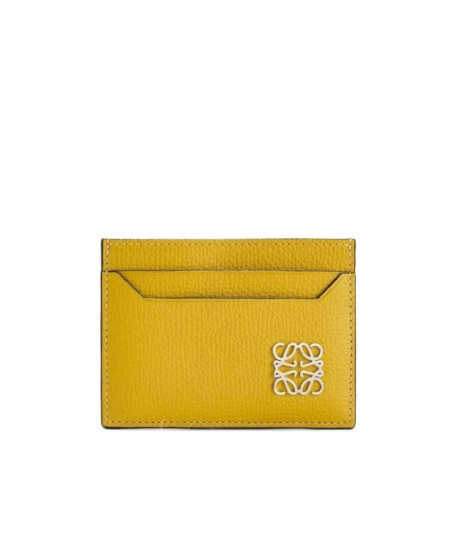 Anagram Plain Cardholder In Pebble Grain Calfskin