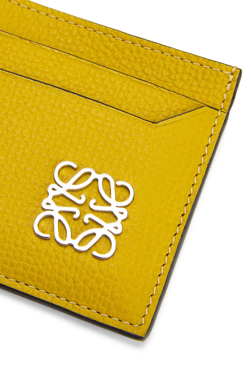 Anagram Plain Cardholder In Pebble Grain Calfskin